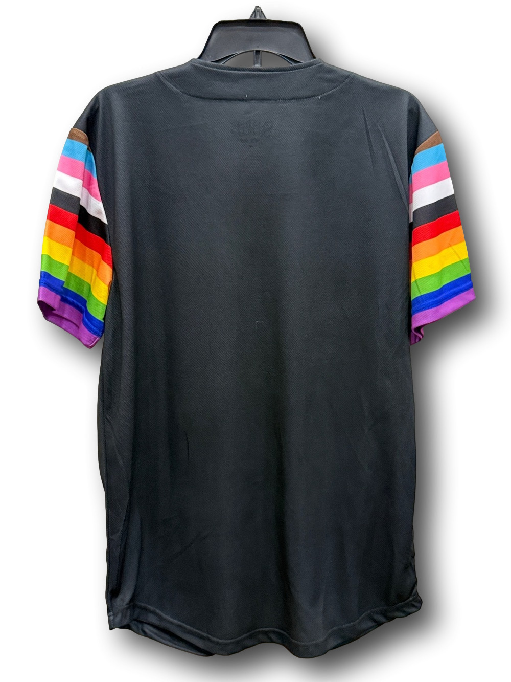 Pride "Everyone Belongs" Bling Rainbow Print Baseball Jersey - Size Medium - NWT - Picture 2 of 8